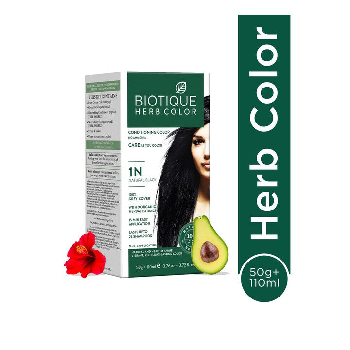 Biotique Unisex Hair Conditioning Herbcolor - Natural Black 1N