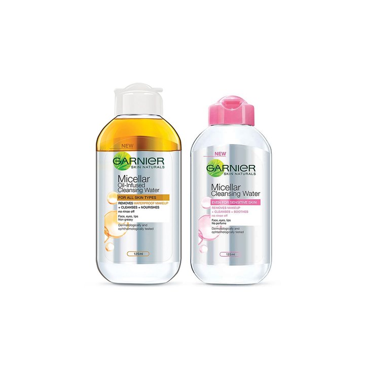 Garnier Skin Naturals Oil Infused Micellar Cleansing Water -125ml & Micellar Water- 125ml