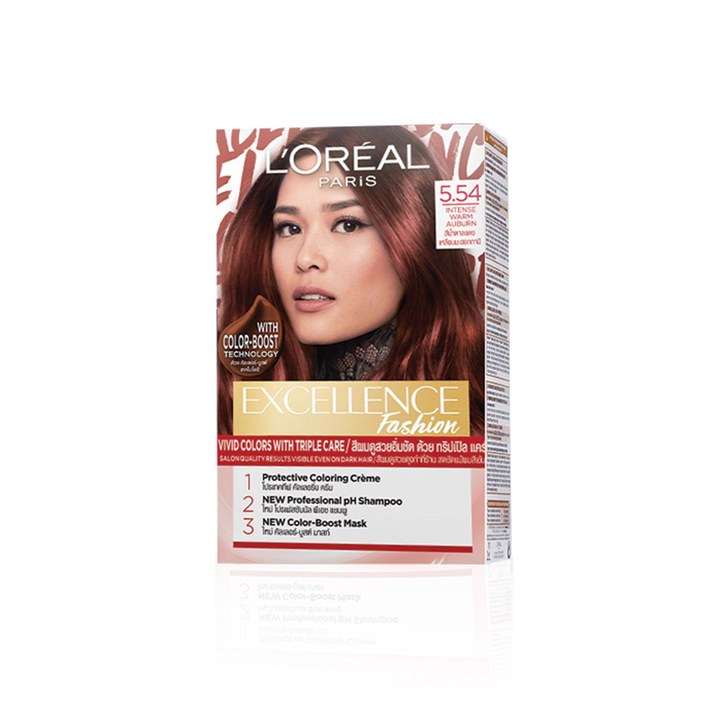 LOreal Paris Excellence Fashion Hair Color - Intense Warm Auburn 5.54