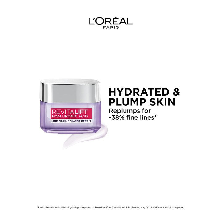LOreal Paris Revitalift Hyaluronic Acid Line Filling Water Cream with Ceramides - 50ml