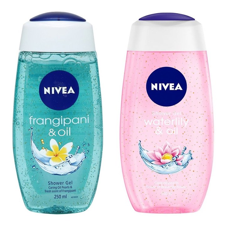 Nivea Set of 2 Frangipani & Oil - Waterlily & Oil Shower Gels
