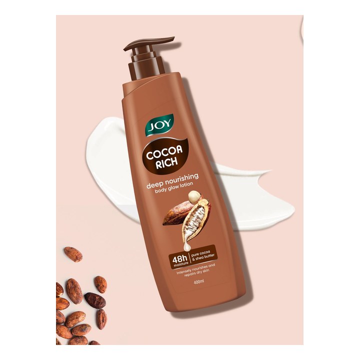 JOY Cocoa Rich Summer Body Lotion With Cocoa Butter For Very Dry Skin - 400ml