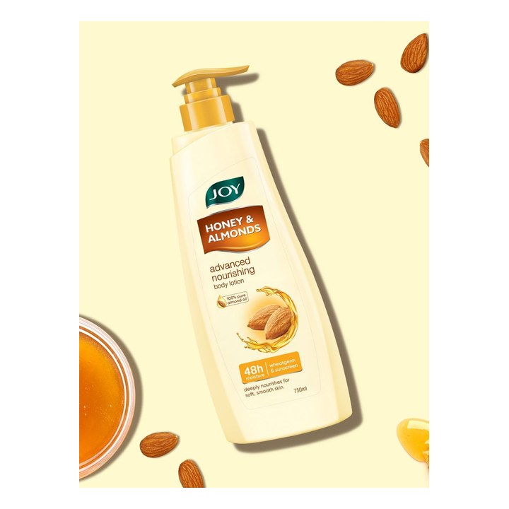 JOY Honey & Almonds Advanced Nourishing Body Lotion For Summer - 750ml
