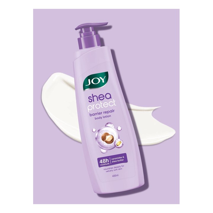 JOY Shea Butter Body Lotion for Barrier Repair for 48 Hrs Nourishment - 400ml