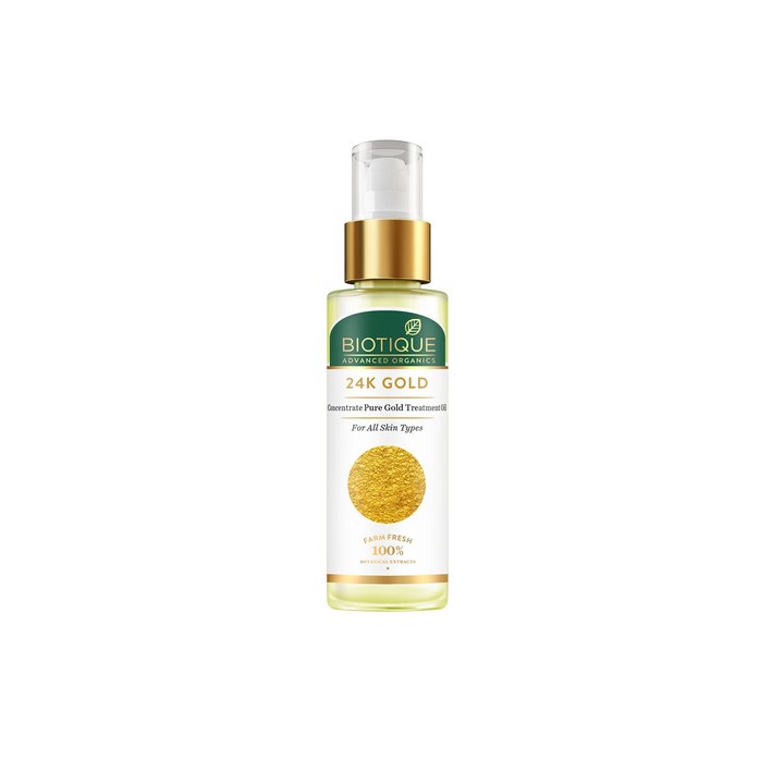 Biotique Advanced Organics 24K Gold Concentrate Pure Gold Treatment Oil - 30ml