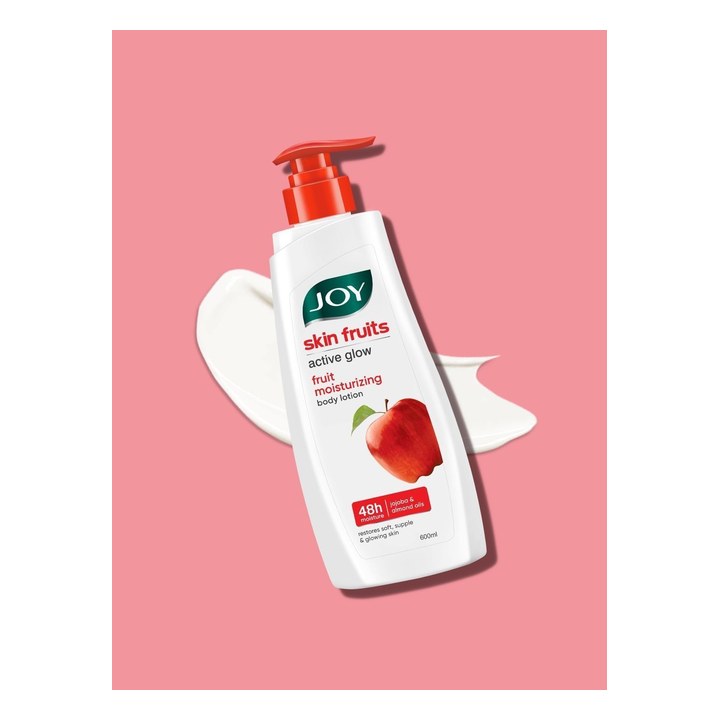 JOY Skin Fruits Body Lotion With Almond Oil, Jojoba Oil & Apple Extracts - 600ml