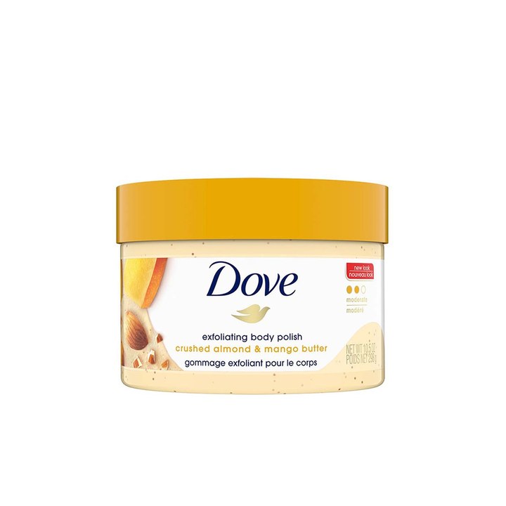 Dove Body Polish & Scrub with Almond & Mango Butter for Soft & Supple Skin - 298 g