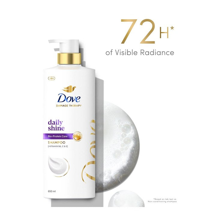 Dove Daily Shine Shampoo with Glycerin 650 ml