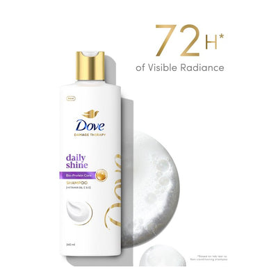 Dove Hair Therapy Daily Shine Shampoo for Dull Hair - 340ml