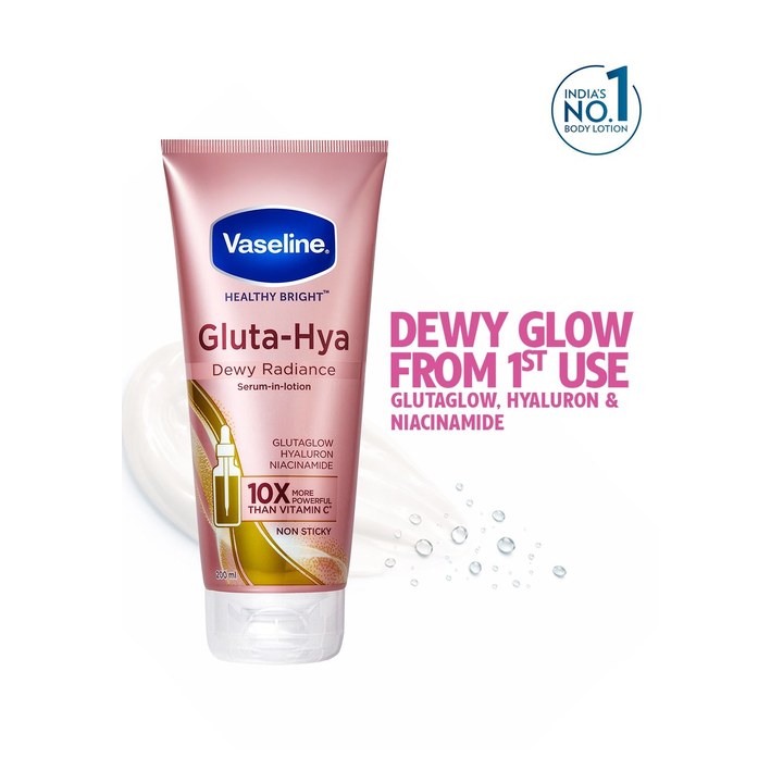 Vaseline Gluta-Hya Dewy Radiance Lotion with Glutathione - 200 ml