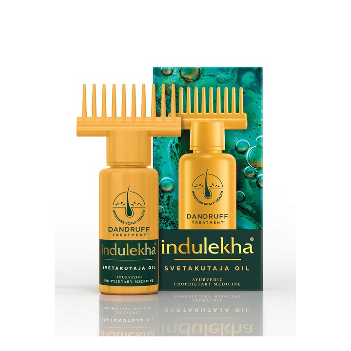 indulekha Svetakutaja Dandruff Treatment 100% Ayurvedic Hair Oil with Amla & Neem - 100ml