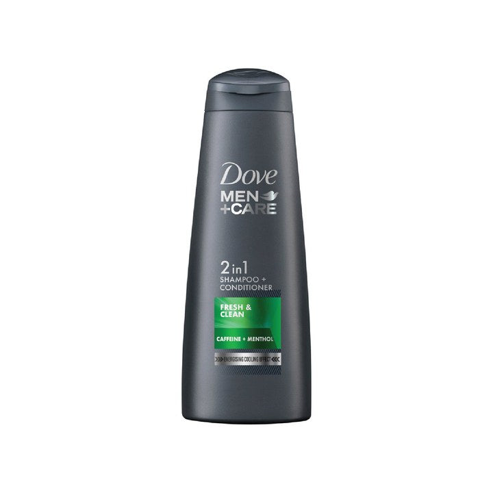 Dove Men +Care Fresh & Clean 2-in-1 Shampoo + Conditioner with Caffeine & Menthol - 340ml