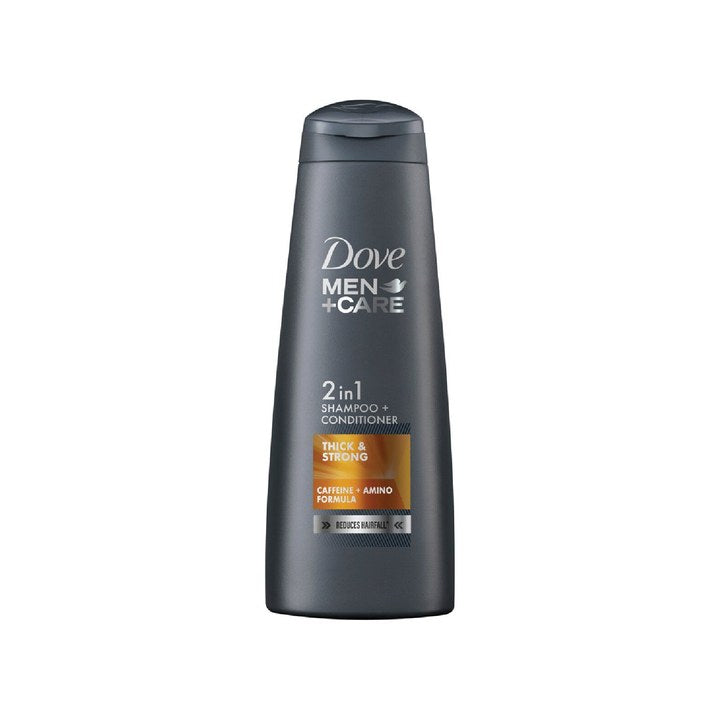 Dove Men +Care Thick & Strong 2-in-1 Shampoo + Conditioner with Caffeine - 340 ml