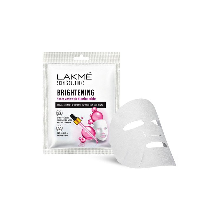 Lakme Skin Solutions Brightening Sheet Mask with Niacinamide - 25 ml
