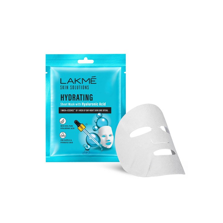 Lakme Skin Solutions Hydrating Sheet Mask with Hyaluronic Acid - 25ml