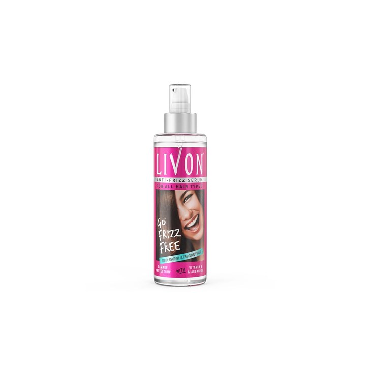 Livon Hair Serum for Frizz-free Smooth Hair With Argan Oil & Vitamin E - 200ml