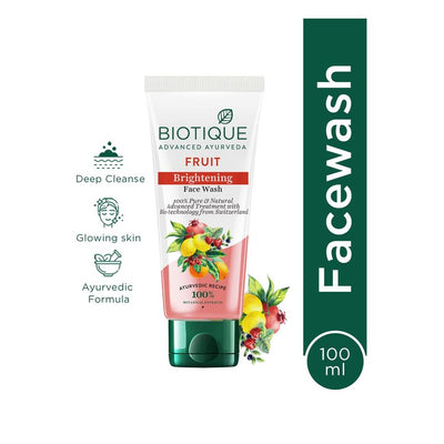 Biotique Pure & Natural Fruit Brightening Face Wash - 100 ml