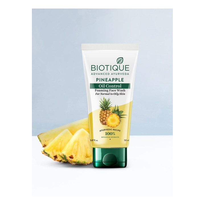 Biotique Botanicals Unisex Bio Pineapple Oil Balancing Face Wash 150 ml