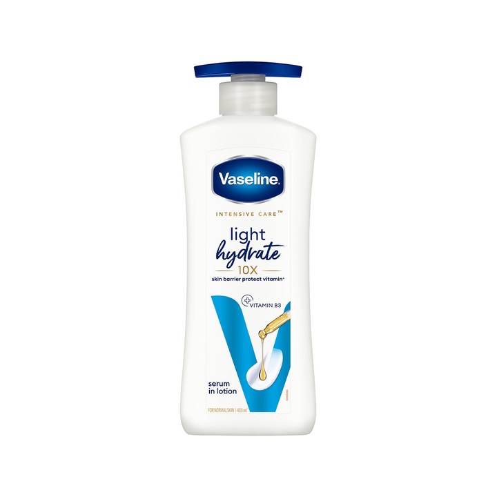 Vaseline Superlight & Non-Sticky Light Hydrate Serum In Lotion With Vitamin B3 - 400ml