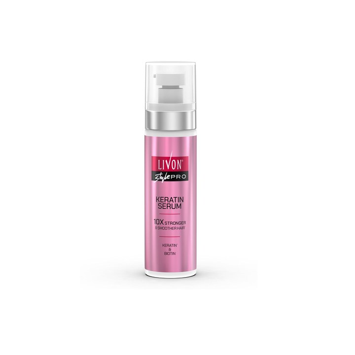 Livon Style Pro Keratin Hair Serum For 10X Stronger Hair With Keratin & Biotin 100ml