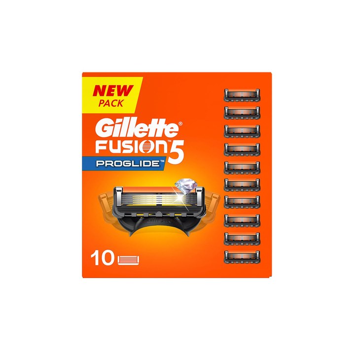 Gillette Fusion Proglide Blades - 10 Cartridges