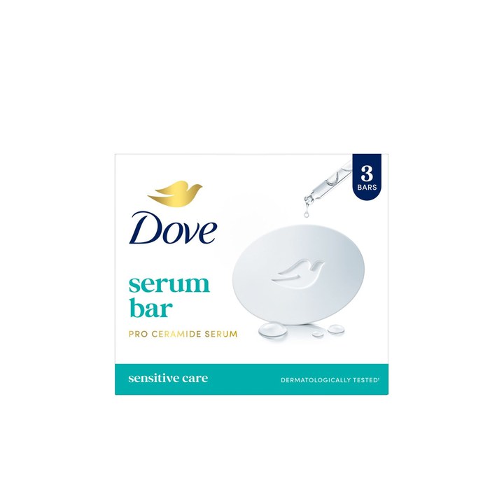 Dove Advanced Set of 3 Serum Bar with Pro-Ceramide Serum - 125 g each