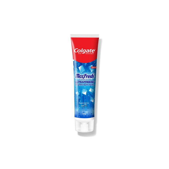 Colgate MaxFresh Peppermint Ice Toothpaste With Menthol Cooling Crystals - 150g