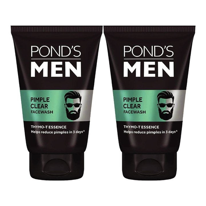 Ponds Men Set Of 2 Pimple Clear Face Wash With Thymo-T Essence - 100g Each