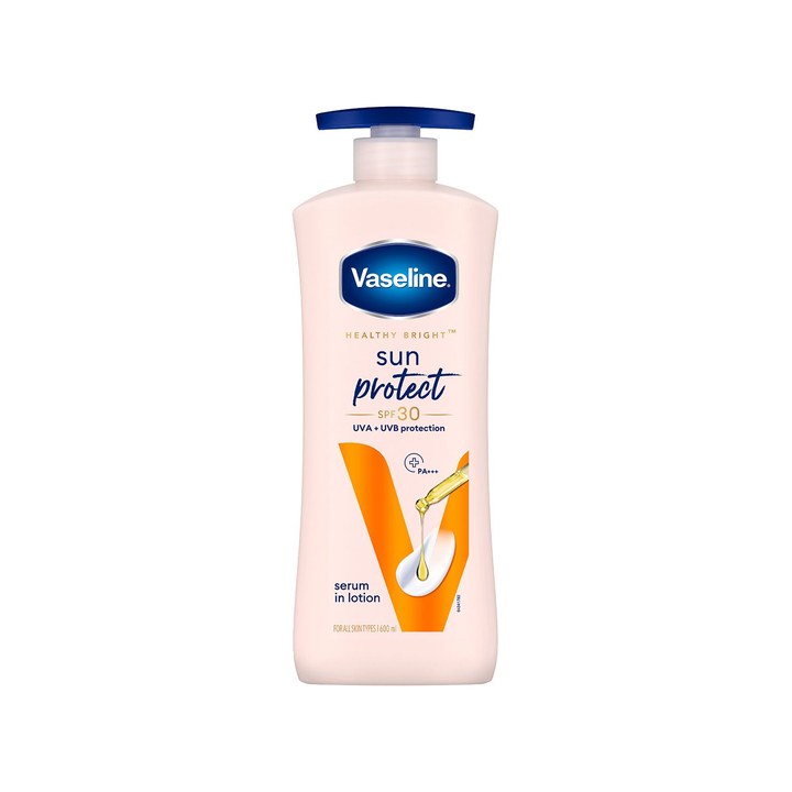 Vaseline Sun Protect SPF 30 UVA + UVB Protection Body Lotion To Reduce Tan Lines - 600ml