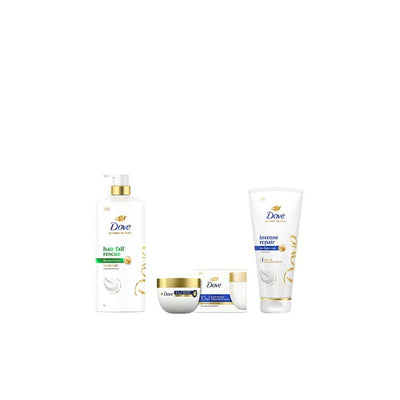 Dove Set of Hair Fall Rescue Shampoo+Intense Repair Conditioner+Deep Repair Hair Mask