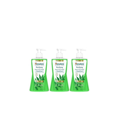 Himalaya Set of 3 Purifying Neem Face Wash to Prevent Pimples - 400 ml Each