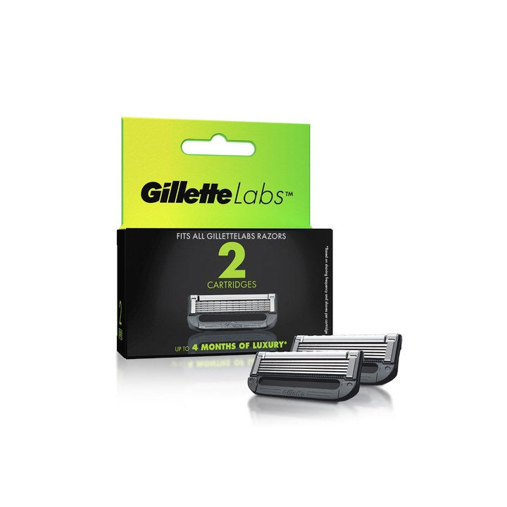 Gillette Pack of 2 Labs Shaving Cartridges Blades For Men