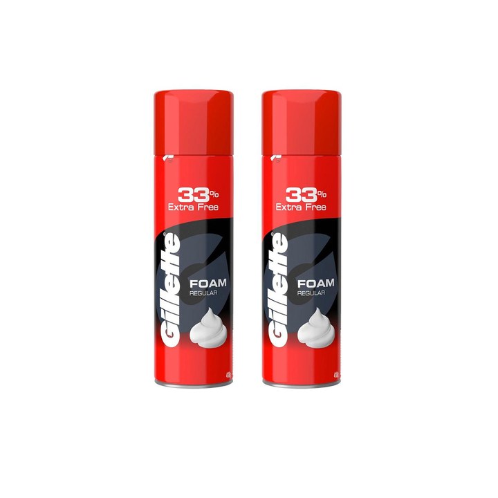 Gillette Set of 2 Classic Regular Pre Shave Foam - 418 g each