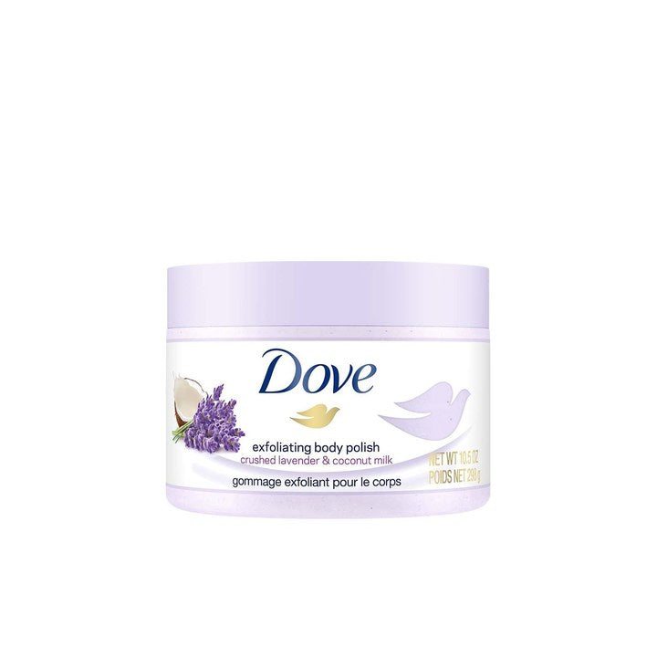 Dove Body Polish & Scrub with Lavender & Coconut Milk for Calming Nourishment - 298 g