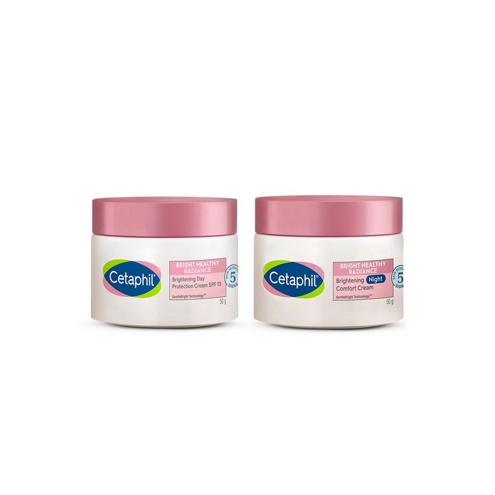 Cetaphil Bright Healthy Radiance Day & Night Cream Duo for Uneven Skin Tone - 50 g each
