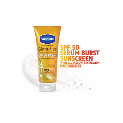 Vaseline Gluta-Hya Luminous Defense SPF 50 PA+++ Sunscreen - 175 ml