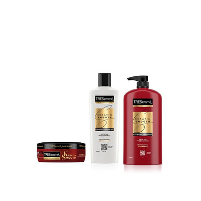 TRESemme Set of Keratin Smooth Conditioner 190ml + Hair Mask 100ml + Shampoo 1L