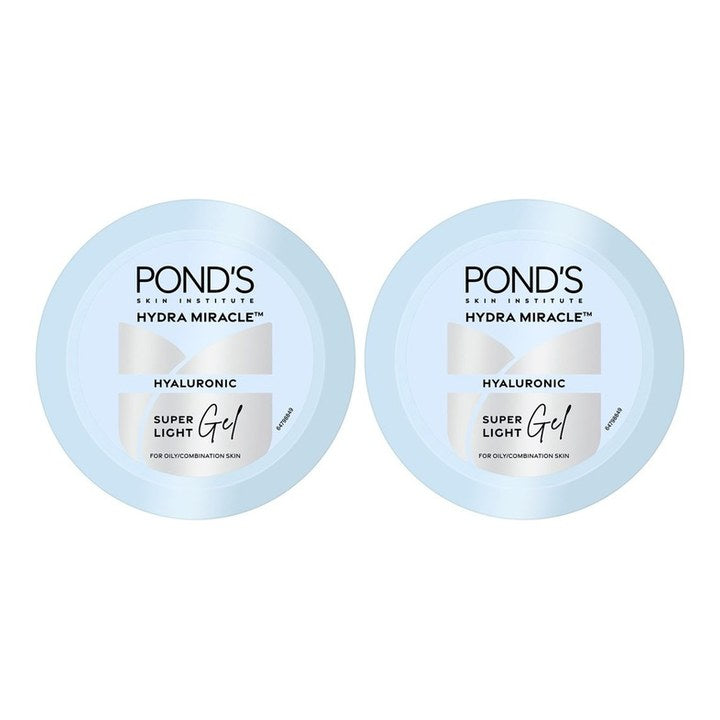 Ponds Set of 2 Hydra Miracle Oil-Free Super Light Gel With Hyaluronic Acid - 300 ml each