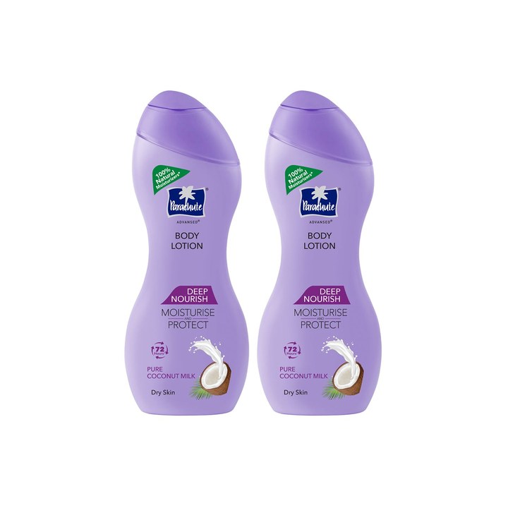 Parachute Set Of 2 Deep Nourish Body Lotion With Pure Coconut Milk - 250ml Each