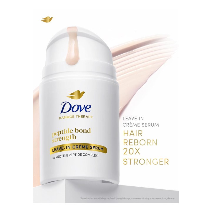 Dove Peptide Bond Strength Leave In Creme Serum - 52 ml