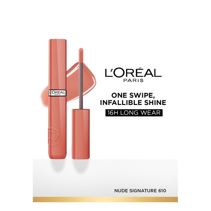 LOreal Paris Infallible Laque Resistance Longwear Liquid Lipstick 4ml - Nude Signature 610
