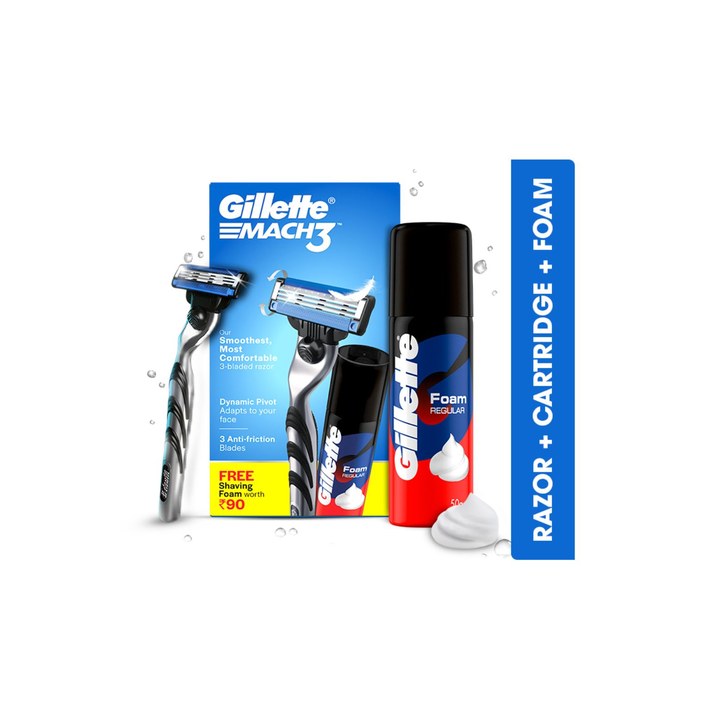 Gillette Mach3+Foam Gift Pack