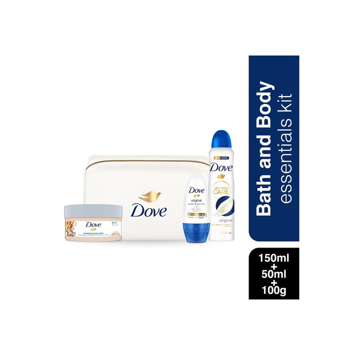 Dove Women Essential Gift Set with Travel Pouch