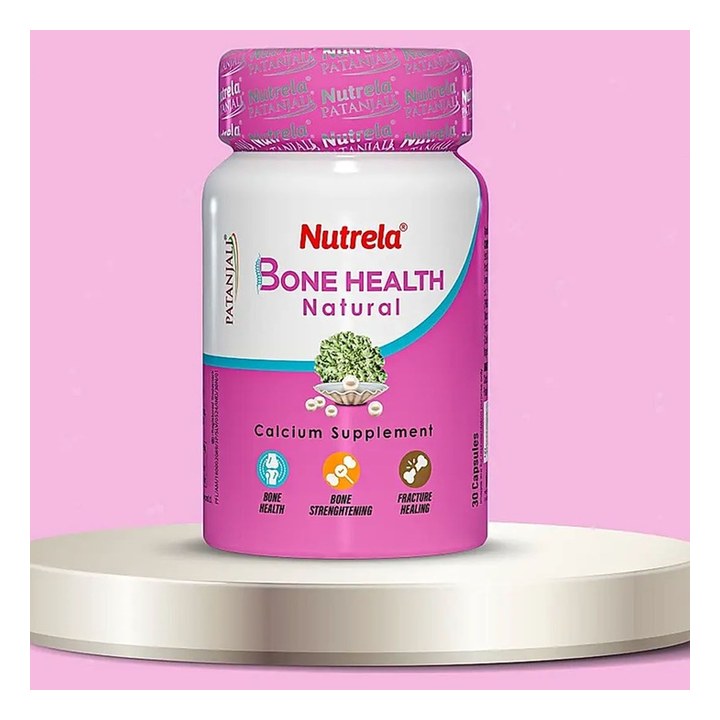Patanjali Nutrela Bone Health Natural Calcium Supplement - 30 Capsules