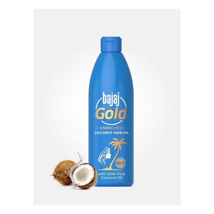 BAJAJ CONSUMER CARE Gold Enriched Coconut Hair Oil - 500ml