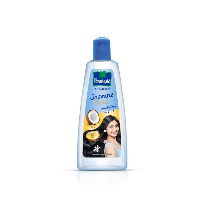 Parachute Advansed Jasmine Gold Non-Sticky Coconut Hair Oil with Vitamin E - 600 ml
