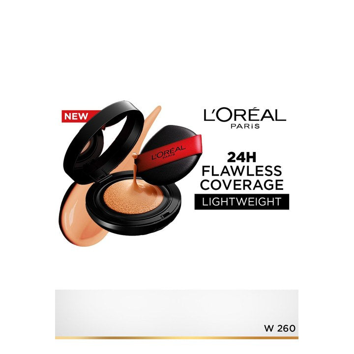 LOreal Paris Infallible Cushion Foundation with Glass-Skin Finish 11g - Shade W260