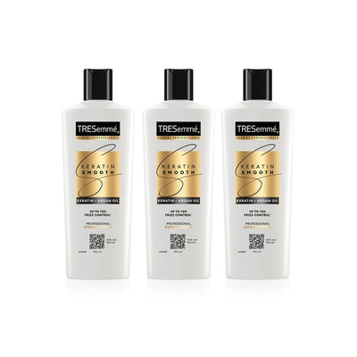 TRESemme Set of 3 Keratin Smooth Conditioner with Keratin & Argan Oil- 190 ml each