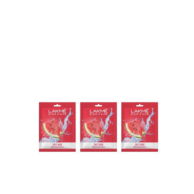 Lakme Set of 3 Blush & Glow Watermelon Sheet Mask 25 ml each