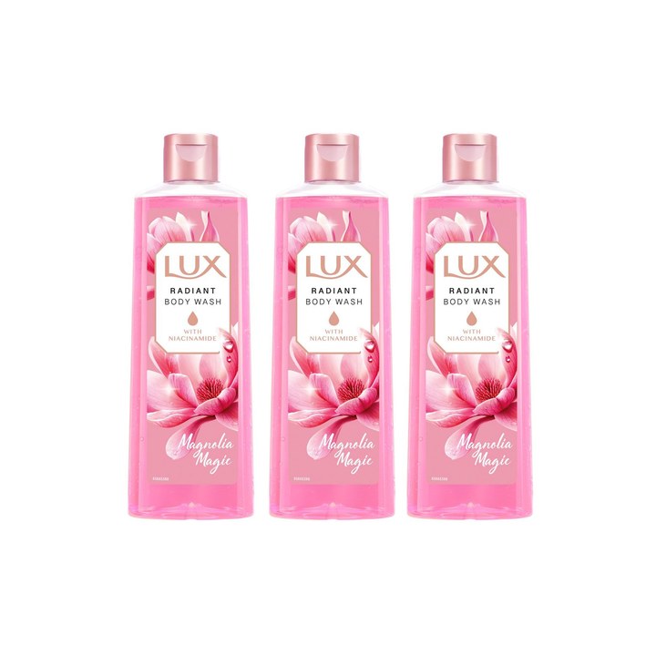 LUX Set of 3 Soft Rose Bodywash with French Rose & Almond Oil - 245 ml each